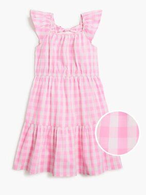 J. Crew crew cuts pink gingham dress